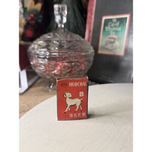 Vintage 1968 Huochai Chinese Matchbox with Original Matches Unused In Box Goat